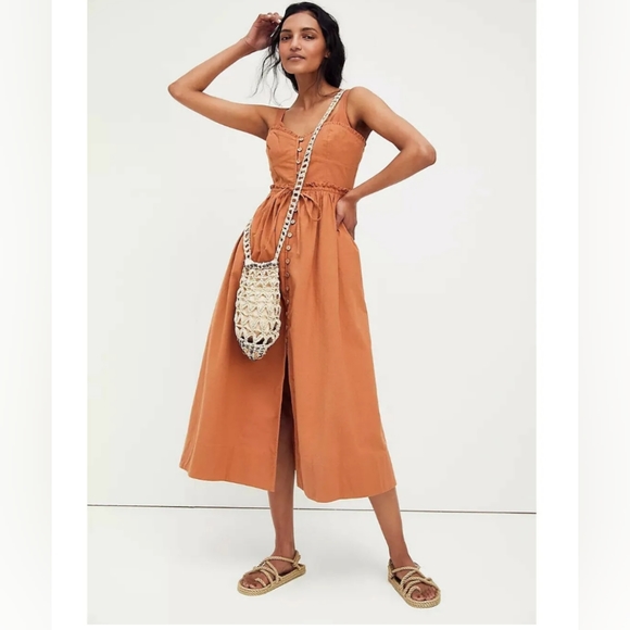 Free People Dresses & Skirts - NWT Free People Cotton Midi Dress - Small Petite